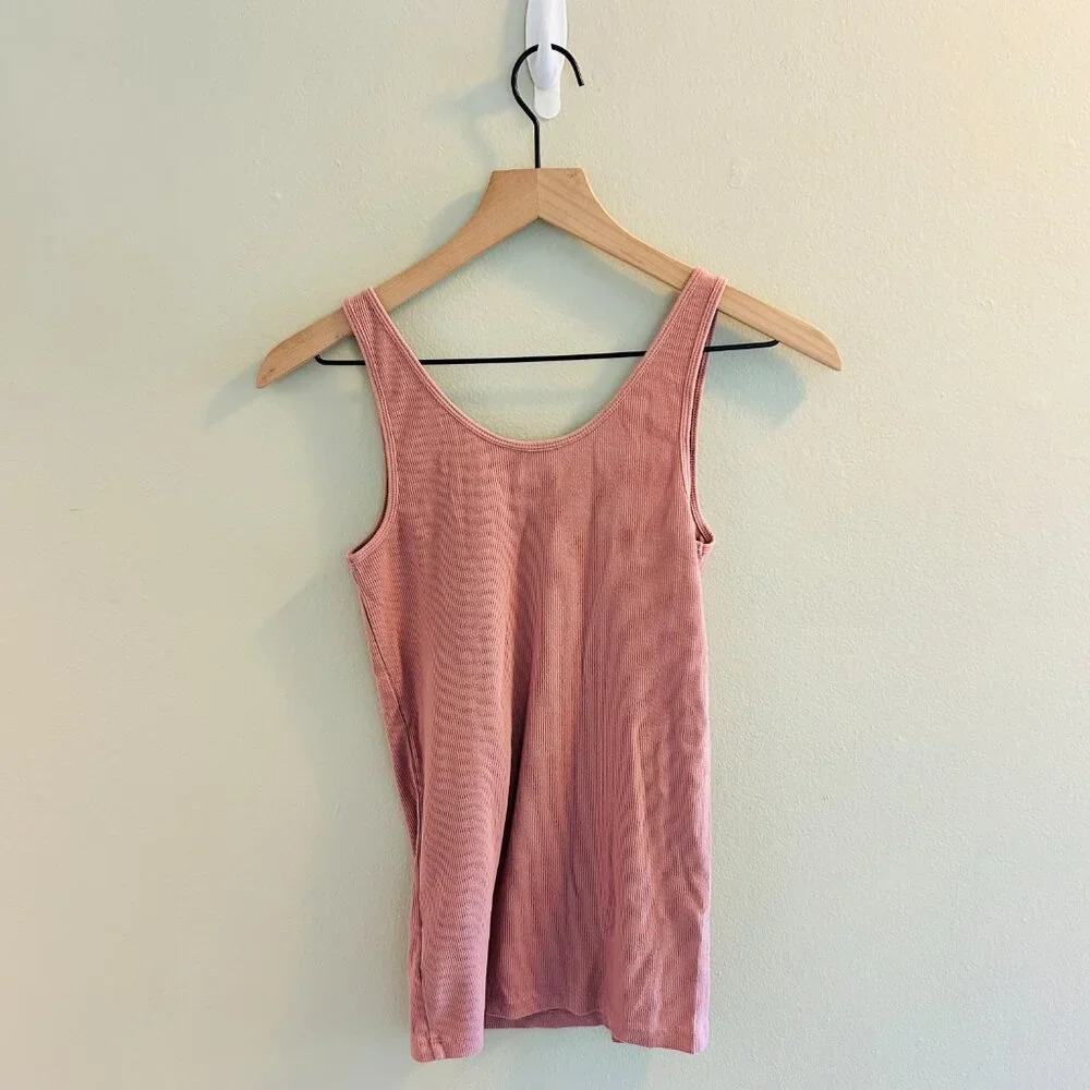 Old Navy First-Layer Rib-Knit Tank Top Bundle Womens Size Small Pink Orange - Picture 7 of 13